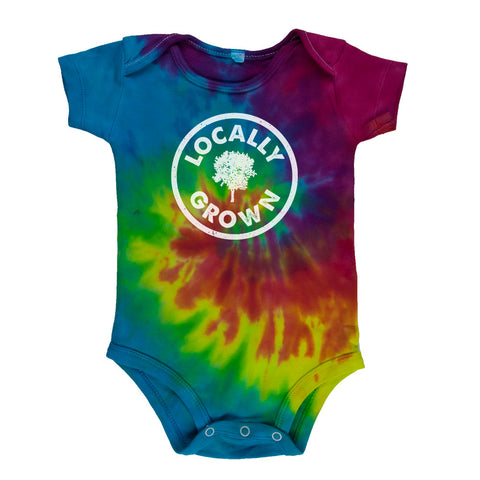 Earth Day Locally Grown Soft Baby One Piece  front view