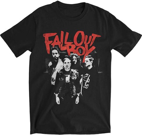 Fall Out Boy - Punk Scratch Photo Mens Soft T Shirt