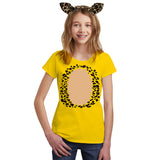 Halloween Costume Leopard Big Kid Costume T Shirt with Leopard Ears Headband