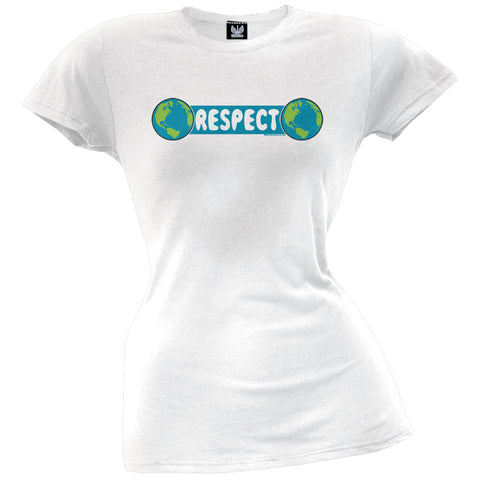 Earth Day - Respect Earth Juniors T-Shirt front view