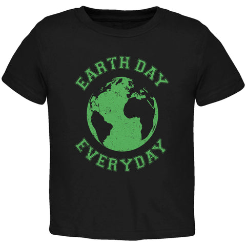 Earth Day - Earth Day Everyday Black Toddler T-Shirt  front view