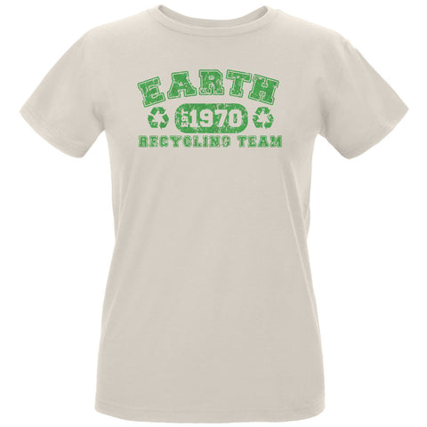 Earth Day - Recycle Team Women's Natural T-Shirt front view