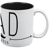 DAD Est 2016 Green All Over Coffee Mug  front view