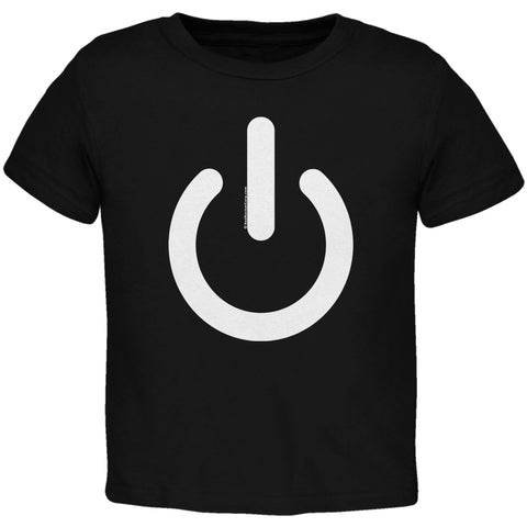 Power Symbol Black Toddler T-Shirt front view
