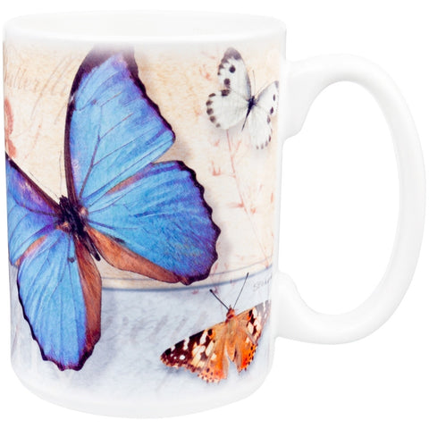 Butterflies Flutter By Collage Coffee Mug