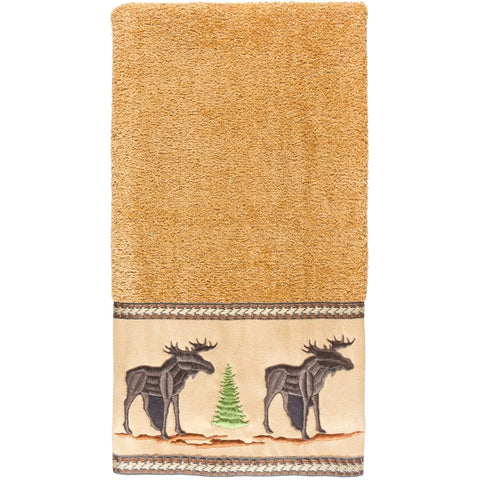 Moose in Forest Hand Towel