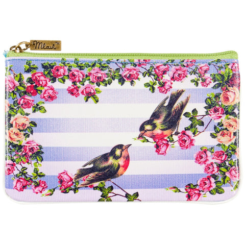 Love Birds Shabby Chic Carry Pouch