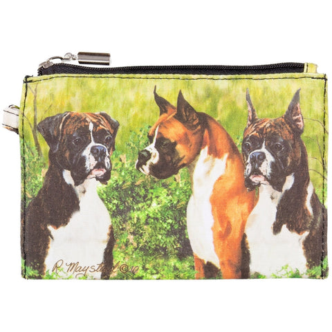 Boxers Standing in Yard Zippered Pouch