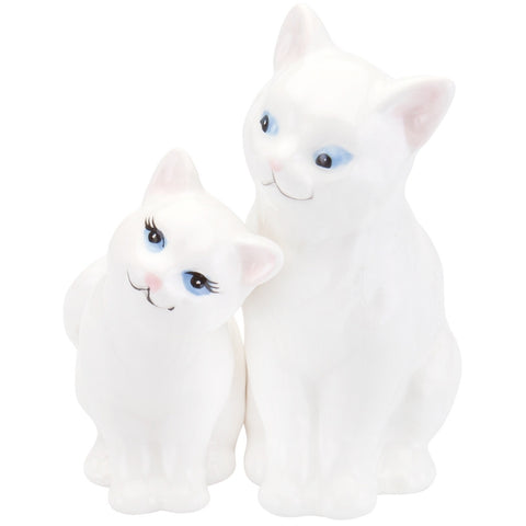 White Kittens Snuggling Salt & Pepper Shakers