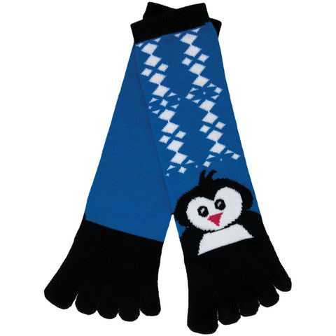 Penguin  Diamond Pattern Women's Toe Socks