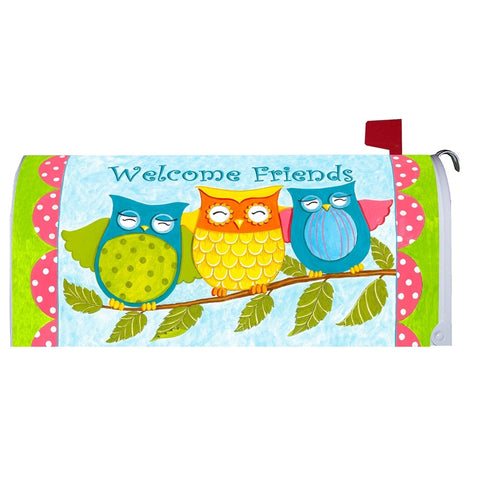 Welcome Friends Owl Mailbox Makeover