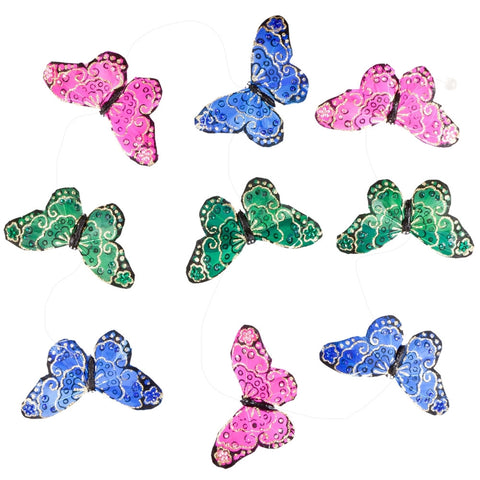 Multi-Colored Royal Butterfly Glitter Garland