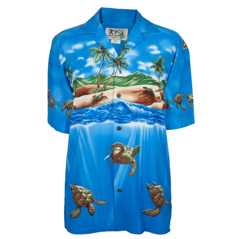 Turtles on the Beach Hawaiian Shirt