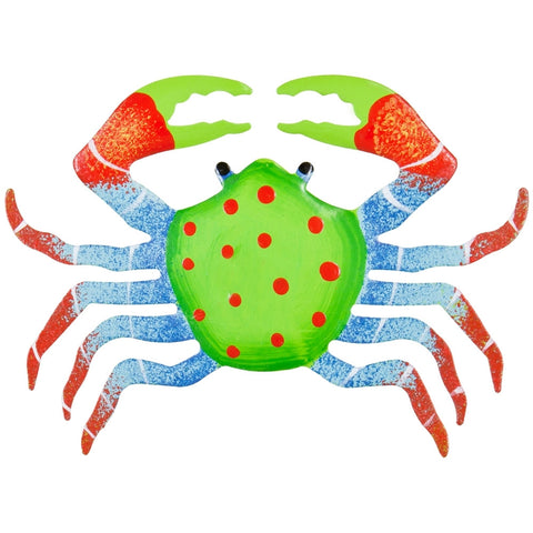 Green Crab Body Bobble Metal Magnet