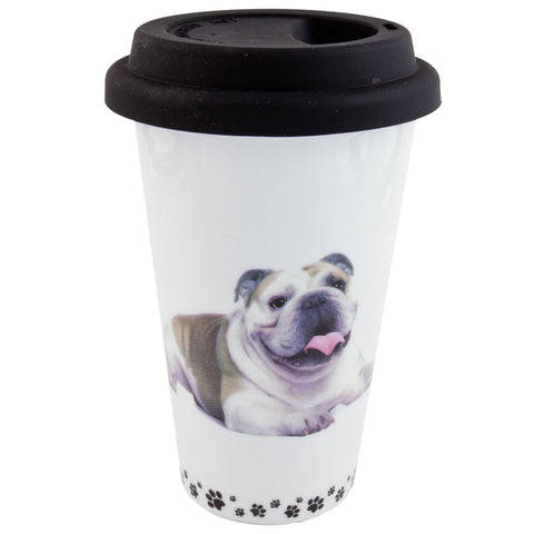 Bulldog Profile Porcelain Mug