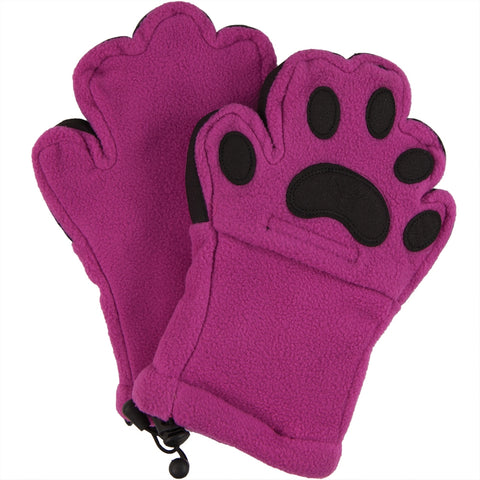 Bear Hands Pink Youth Mittens