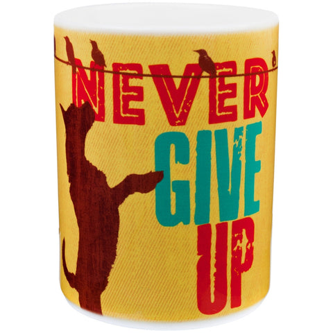 Dog Never Give Up Coffee Mug