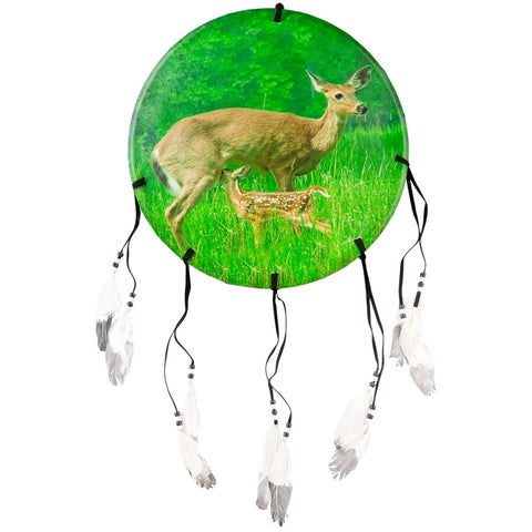 Doe and Fawn in Field Dream Catcher