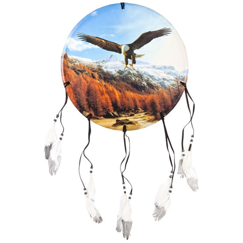 Eagle Soaring Above Mountains Dream Catcher