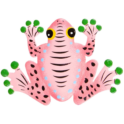 Light Pink Frog Body Bobble Metal Magnet
