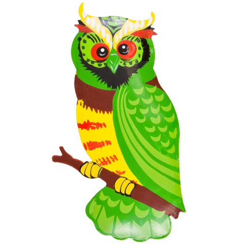 Green Owl Body Bobble Metal Magnet