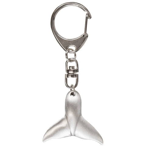 Whale Tail Pewter Key Tag