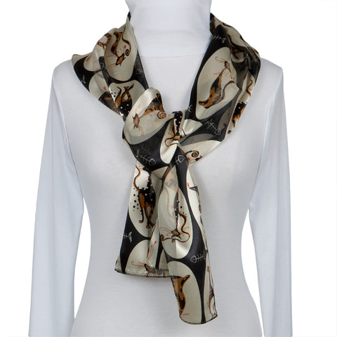 Cat Oval Portrait All-Over Women's Scarf