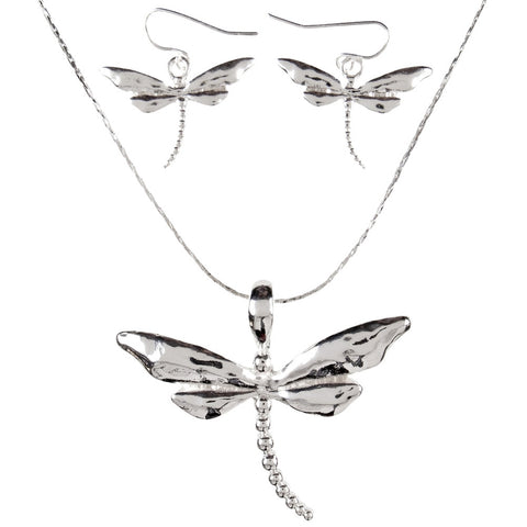 Dragonfly Body Necklaces & Earrings Set