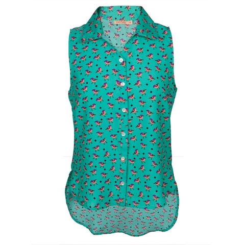 Chickadee All-Over Women's Blouse