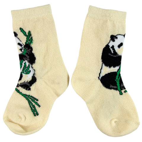 Panda Eating Bamboo Juvy Socks