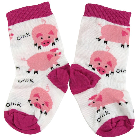 Pigs Oink All-Over Juvy Socks