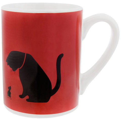 Cat Staring At Mouse Prints Coffee Mug