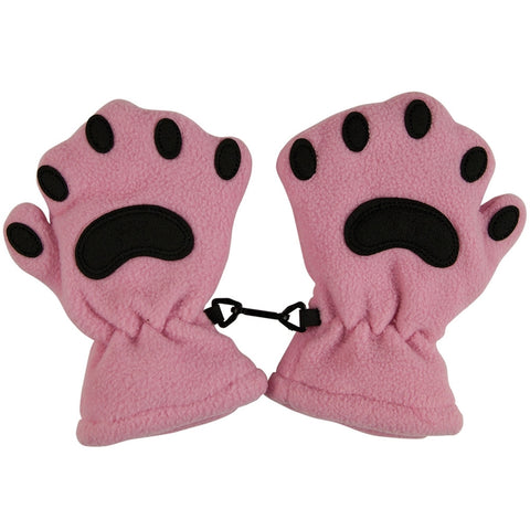 Bear Hands Pink Toddler Mittens