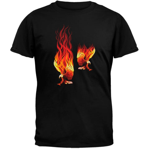 Flaming Eagle Black T-Shirt