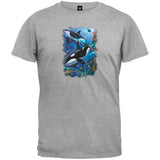 Two Dolphins Light Blue T-Shirt
