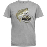 Bass Fishing Official Sponsor Heather Gray T-Shirt