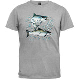 Salmon Heather Gray T-Shirt