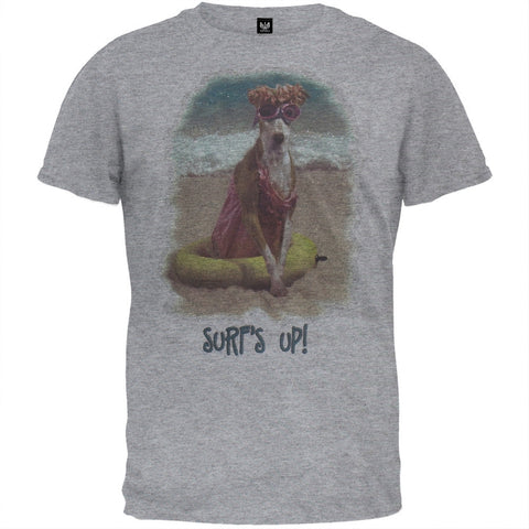 Italian Greyhound Beach Dog Heather Gray T-Shirt