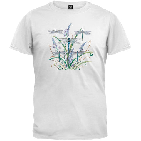 Dragonfly Lace White T-Shirt