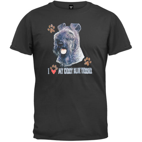 I Paw My Kerry Blue Terrier Black T-Shirt