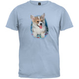 Corgi Pup Light Blue T-Shirt