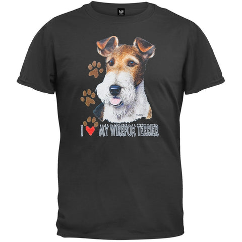 I Paw My Wirefox Terrier Black T-Shirt