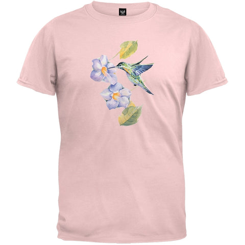 Hummingbird Garden Light Pink T-Shirt