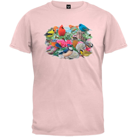 Birds for all Seasons Light Pink T-Shirt