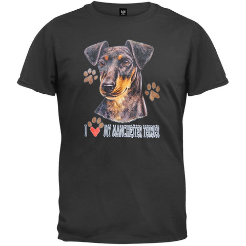 I Paw My Manchester Terrier Black T-Shirt