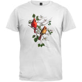 Cardinal in Dogwood White T-Shirt