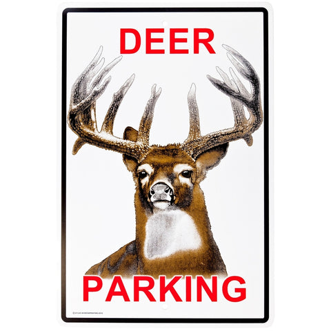 Deer Parking Aluminum Warning Sign