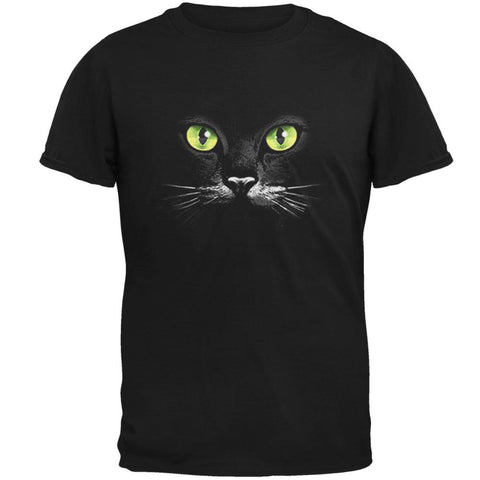 Black Cat Eyes Black T-Shirt