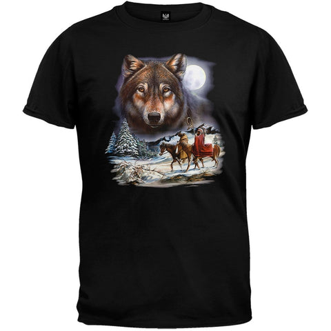 Wolf Spirit Black T-Shirt