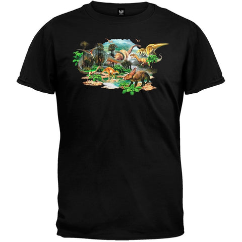 Dino Land Black T-Shirt